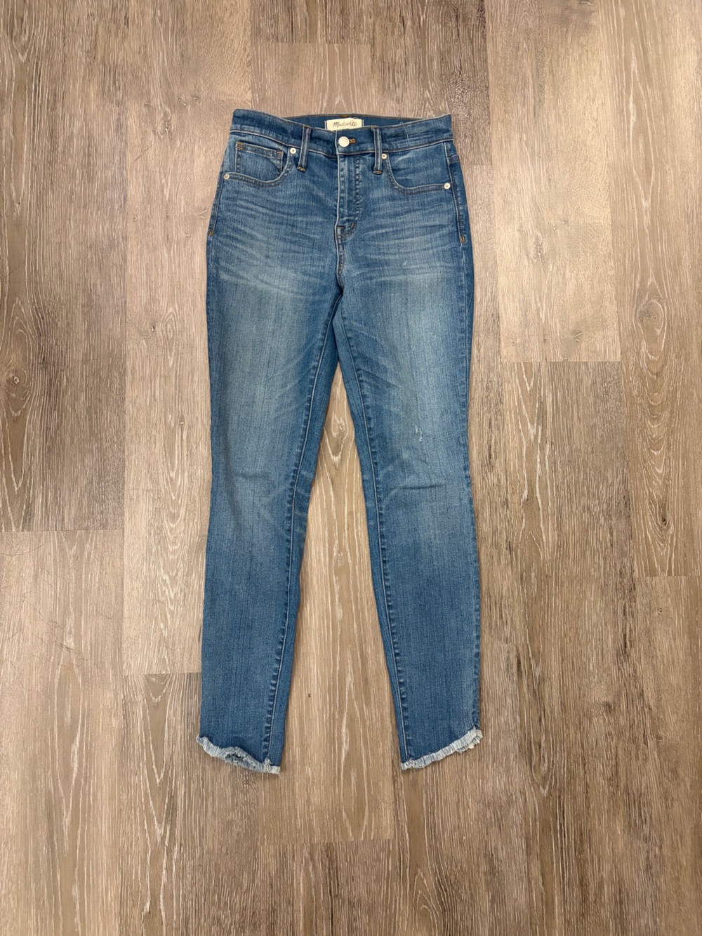 Madewell High-Rise Blue Skinny Jeans